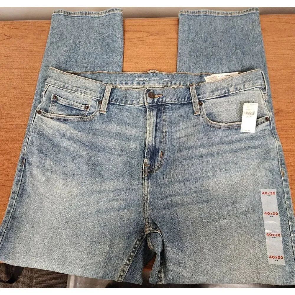 NWT Old Navy light blue denim jeans 40x30 (A)